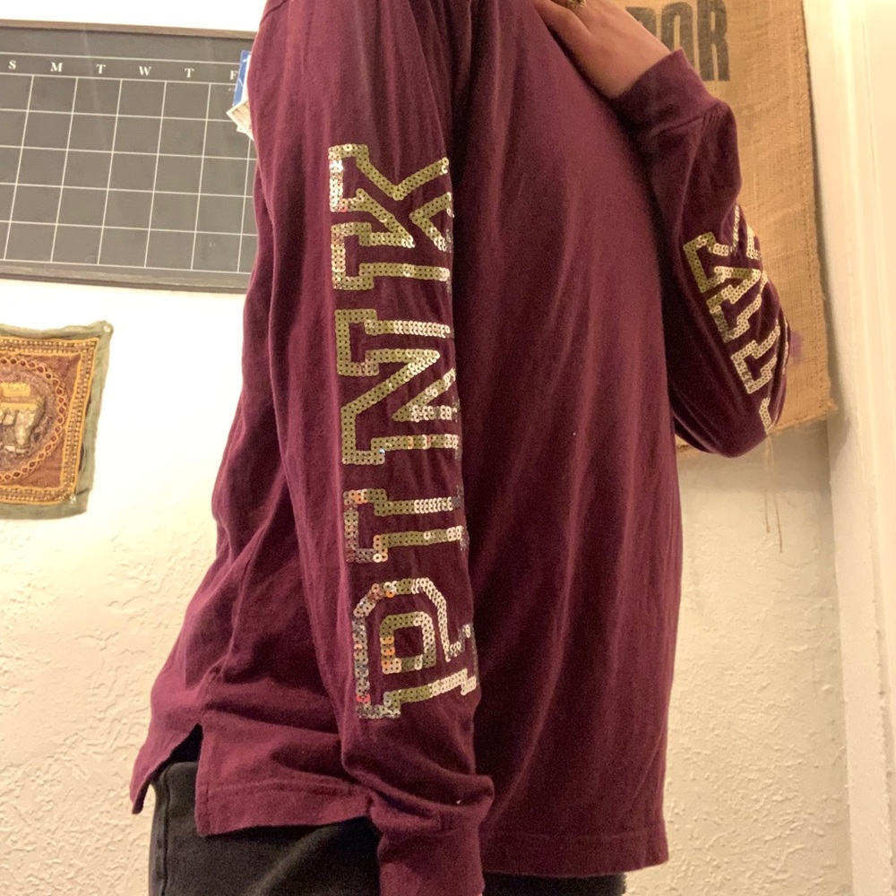 💜 maroon PINK long sleeve 💜